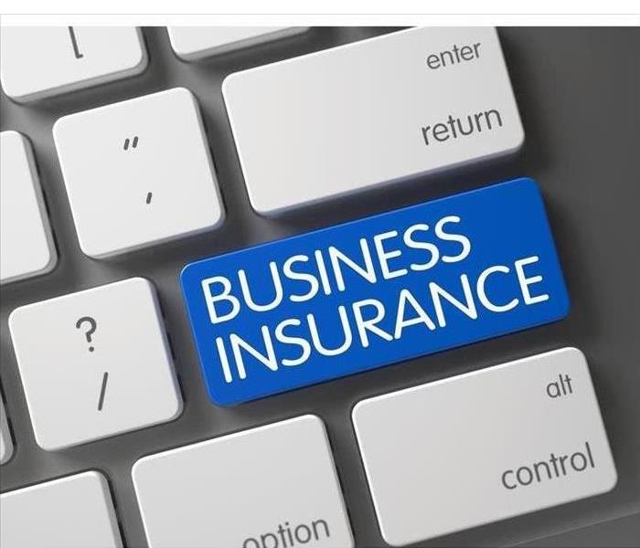 Keyboard button with the word Business Insurance